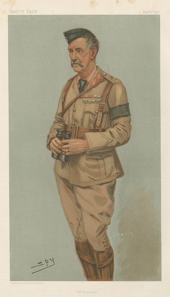 Vanity Fair: Military and Navy; '4th Division', General the Hon. Neville Gerald Lyttelton, September 5, 1901