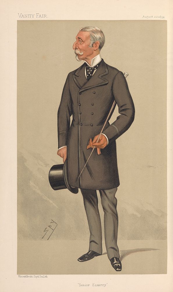 Vanity Fair: Military and Navy; 'Senior Equerry', Major-General Charles Taylor du Plat, August 22, 1891