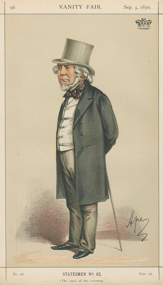 Politicians - Vanity Fair. 'The Cool of the evening'. Lord Houghton. 3 September 1870