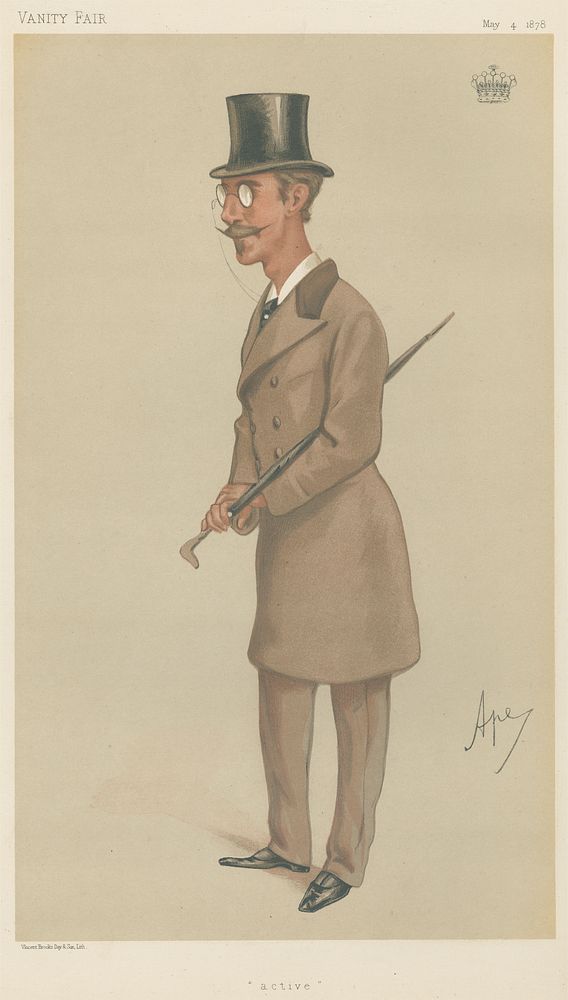 Vanity Fair: Newspapermen; 'Active', Lord Dunraven, May 4, 1878
