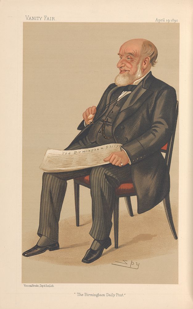 Vanity Fair: Newspapermen; 'The Birmingham Daily Post', Mr. John Jaffray, April 19, 1890