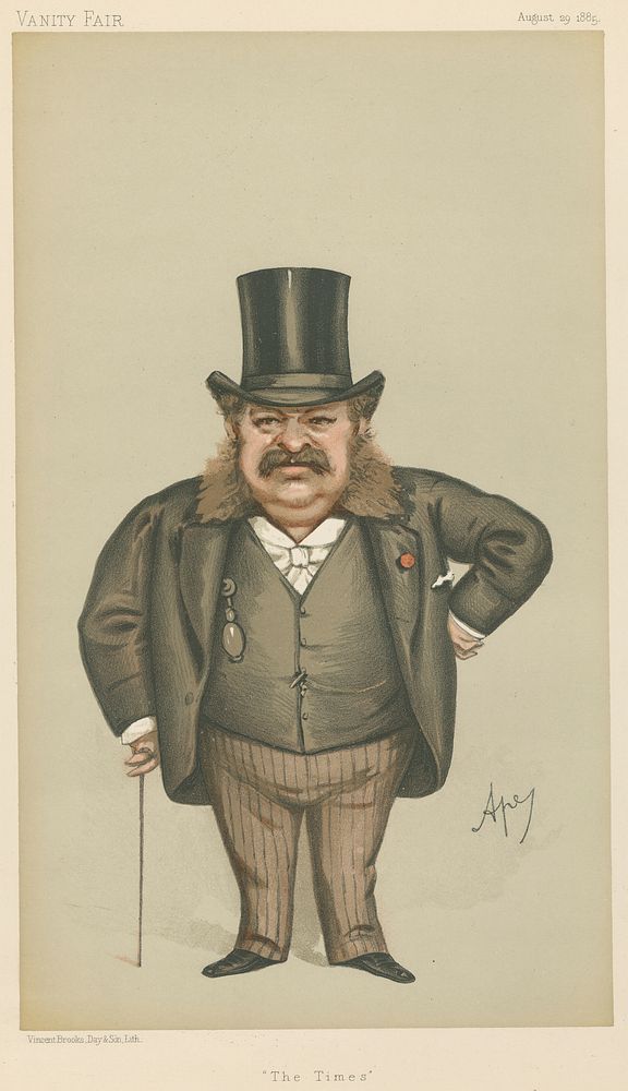 Vanity Fair: Newspapermen; 'The Times', Opfer of Blowitz, August 29, 1885