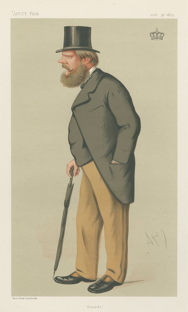 Vanity Fair: Military and Navy; 'Guards', Prince Edward of Saxe-Weimar, October 30, 1875