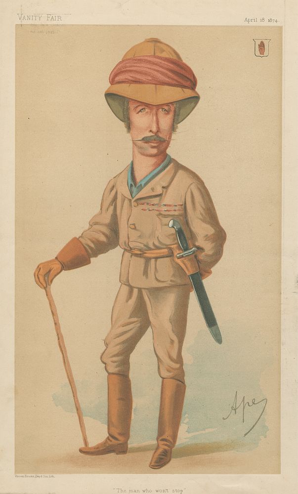 Vanity Fair: Military and Navy; 'The Man who won't Stop', Sir Garnet J. Wolseley, April 18, 1874