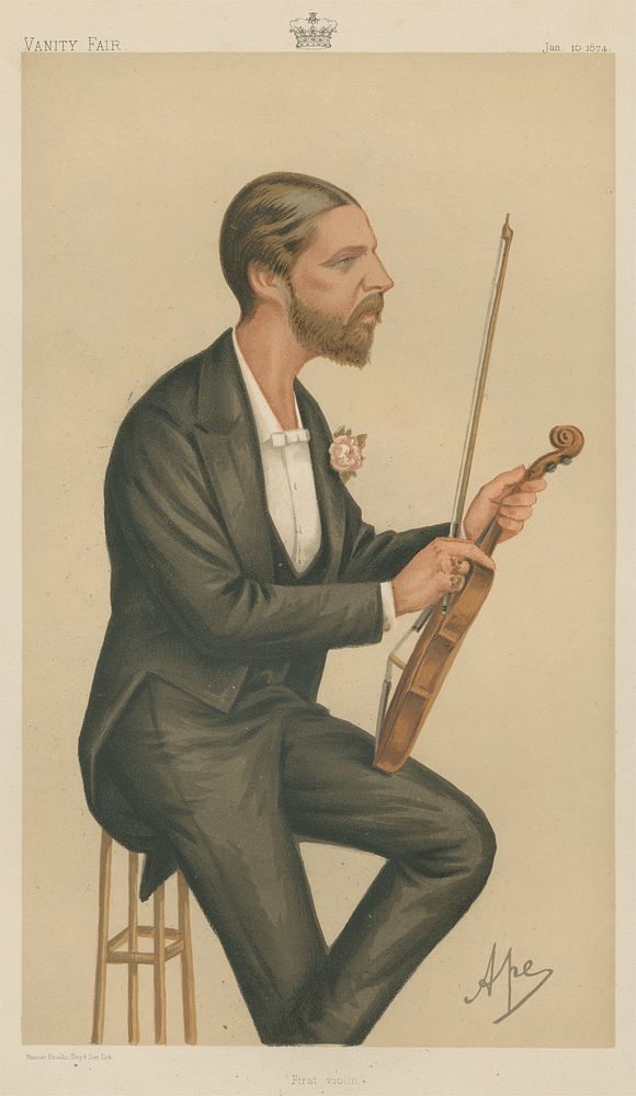 Vanity Fair: Musicians; 'First Violin', H.R.H. Duke of Edinburgh, January 10, 1874