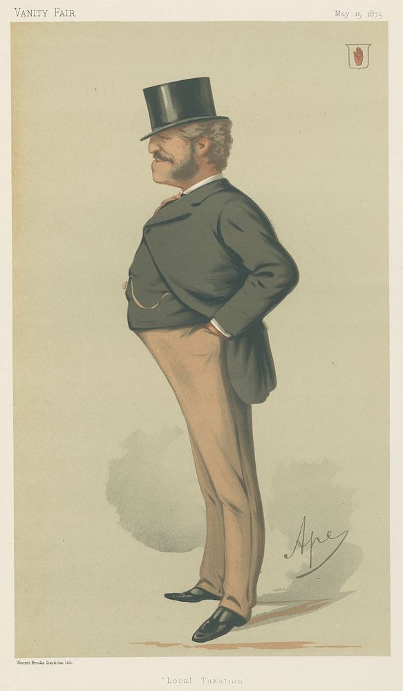 Politicians - Vanity Fair. 'Local Taxation.' Sir Massey Lopes. 15 May 1875