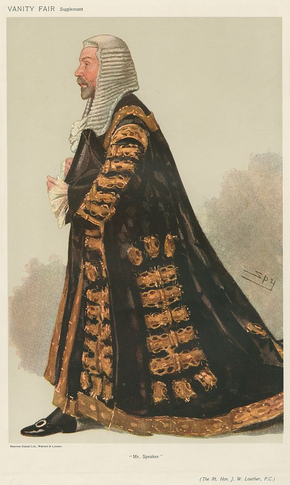 Politicians - Vanity Fair. 'Mr. Speaker.' The Rt. Hon. J.W. Lowther