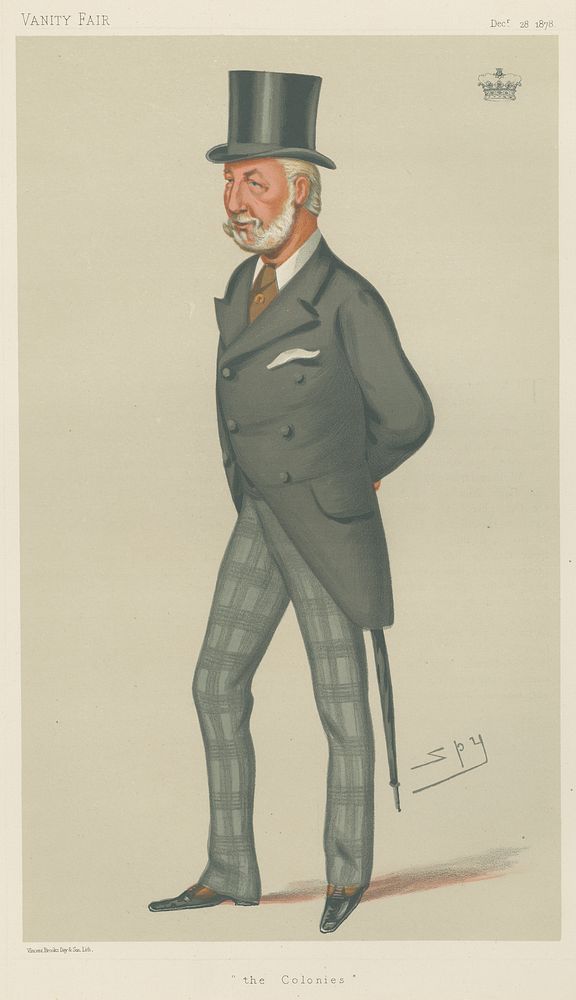 Politicians - Vanity Fair. 'the Colonies'. The Duke of Manchester. 28 December 1878