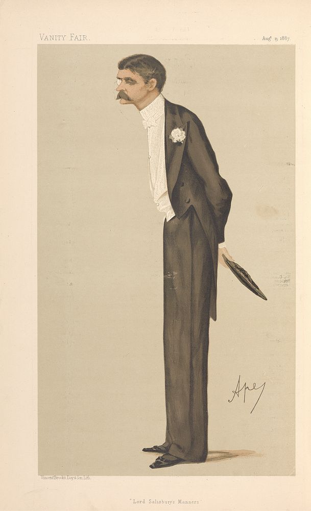 Politicians - Vanity Fair. 'Lord Salisbury's Manners.' Mr. Henry John Brinsley Manners. 13 August 1887
