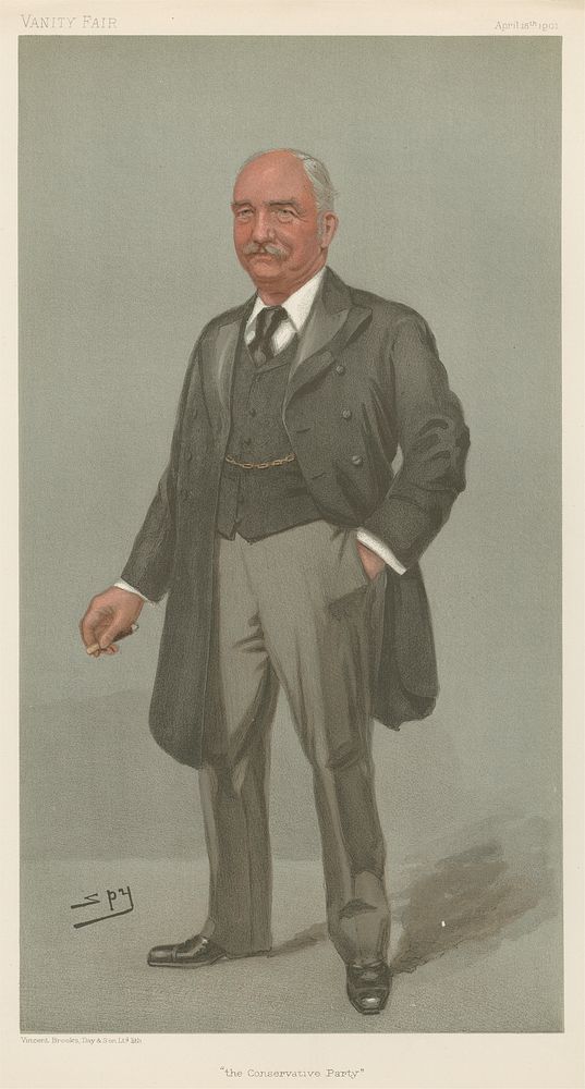 Politicians Vanity Fair. 'the Conservative Party'. Mr. Richard William Evelyn Middleton. 18 April 1901
