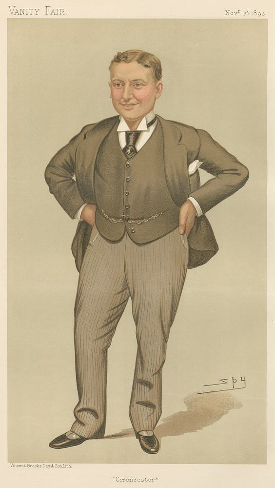 Politicians - Vanity Fair. 'Cirencester'. Mr. Harry Lawson Webster Lawson. 15 November 1893