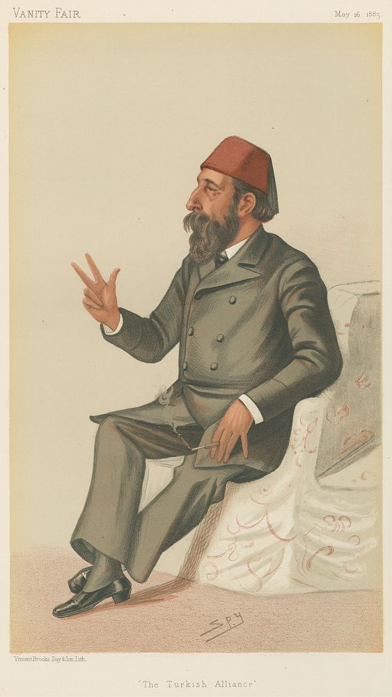 Politicians - Vanity Fair. 'The Turkish Alliance'. Hassan Fehmy Pasha'. 16 May 1885