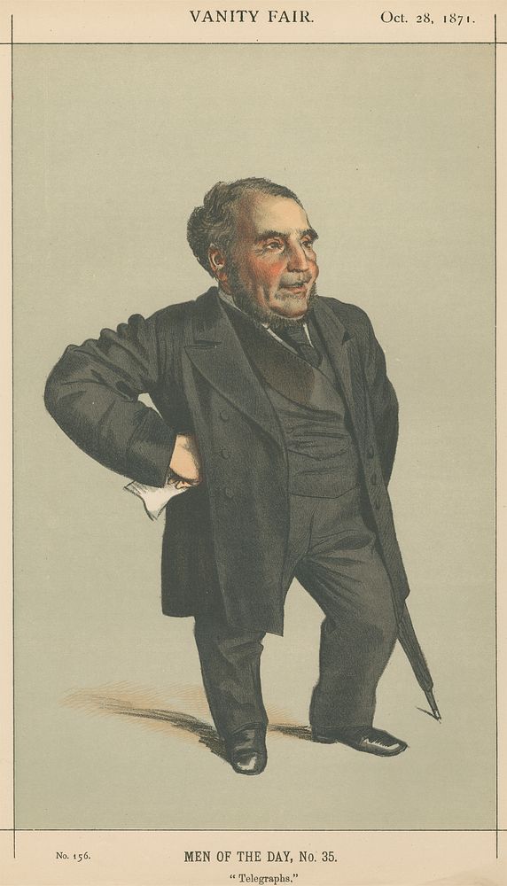 Politicians - Vanity Fair. 'Telegraphs'. Mr. John Pender. 28 October 1871