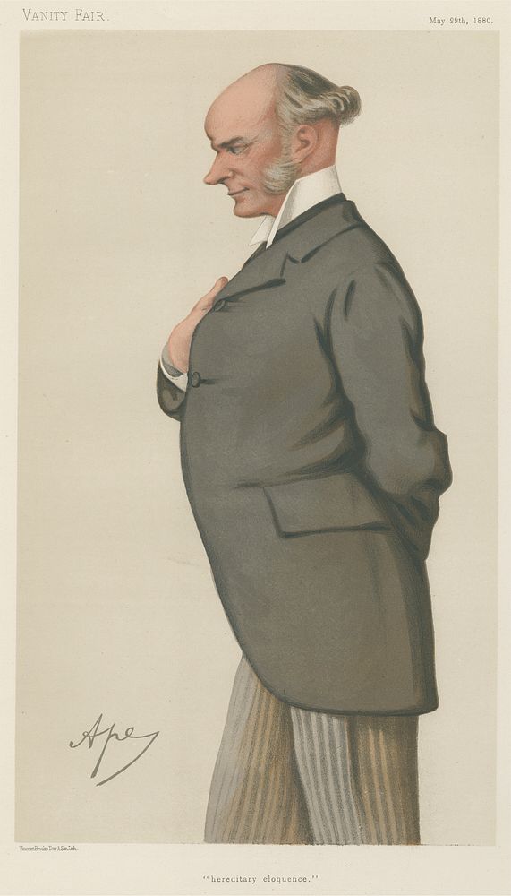 Politicians  - Vanity Fair. 'heredictary eloquence'. The Rt. Hon. David Plunket. 29 May 1880