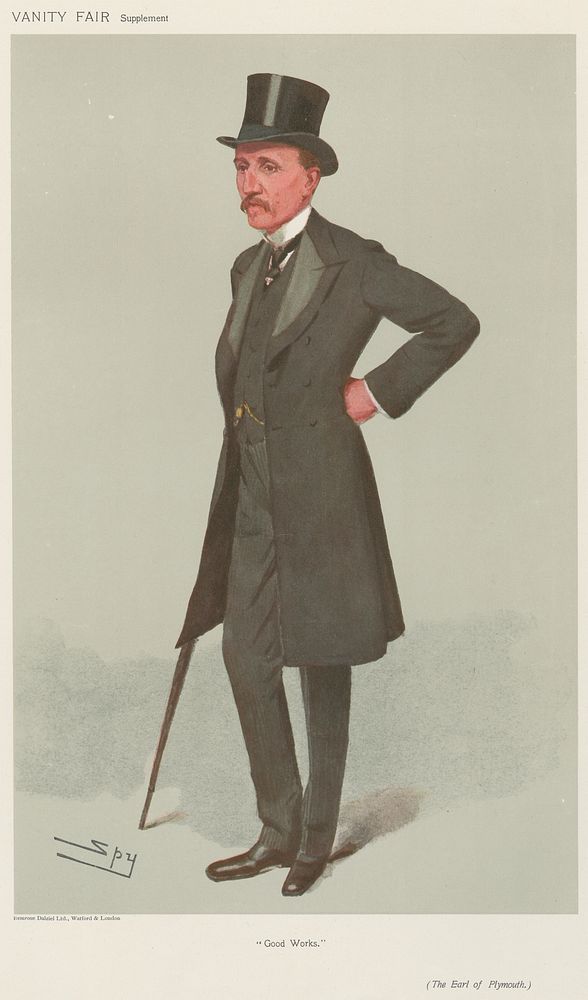 Politicians - Vanity Fair. 'Good Works'. The Earl of Plymouth. 5 April 1906