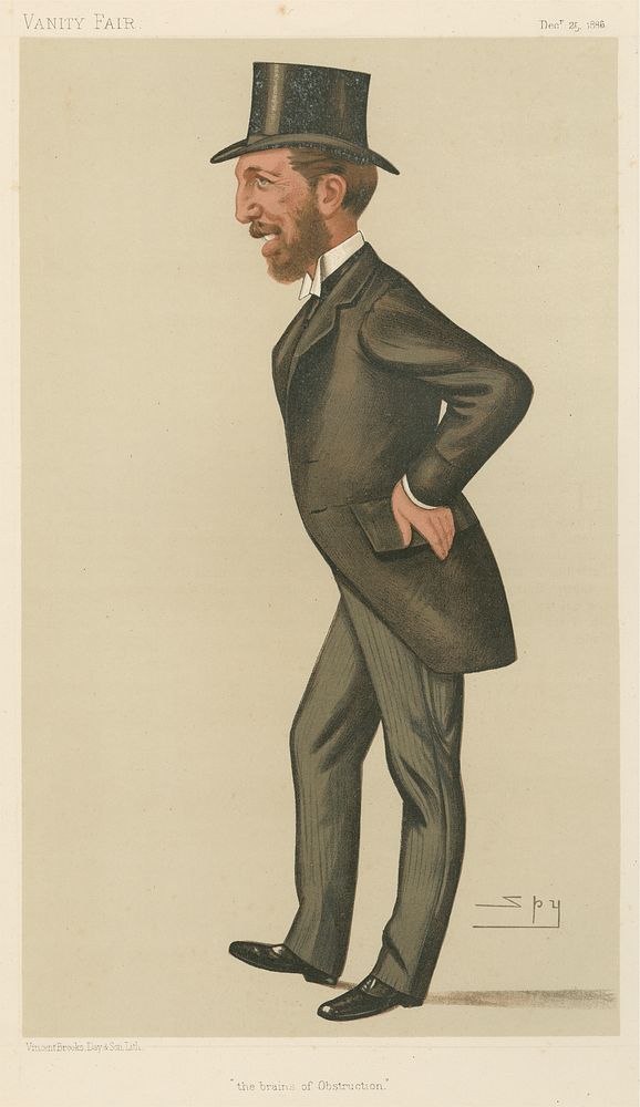 Politicians - Vanity Fair. 'the brains of obstruction'. Mr. John O'Conner Power. 25 December 1886