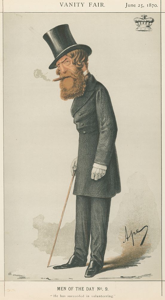 Politicians - Vanity Fair. 'He has suceeded in volunteering'. Viscount Ranelagh. 25 June 1870
