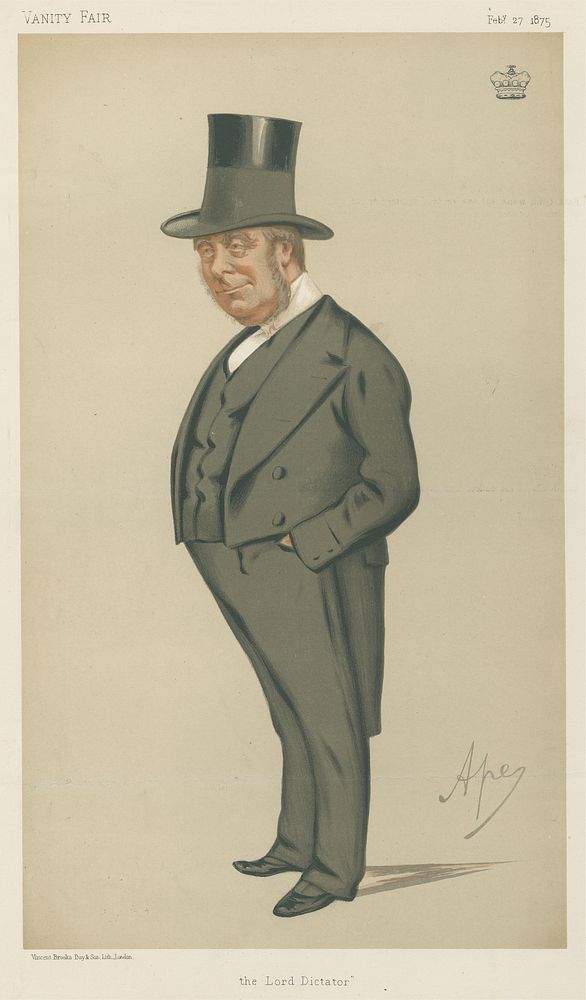 Politicians - Vanity Fair. 'The Lord Dictator'. Lord Redesdale. 27 February 1875