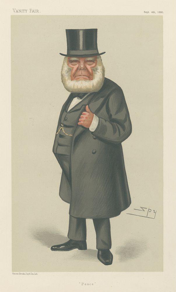 Politicians - Vanity Fair. 'Peace'. Mr. Henry Richard. 4 September 1880