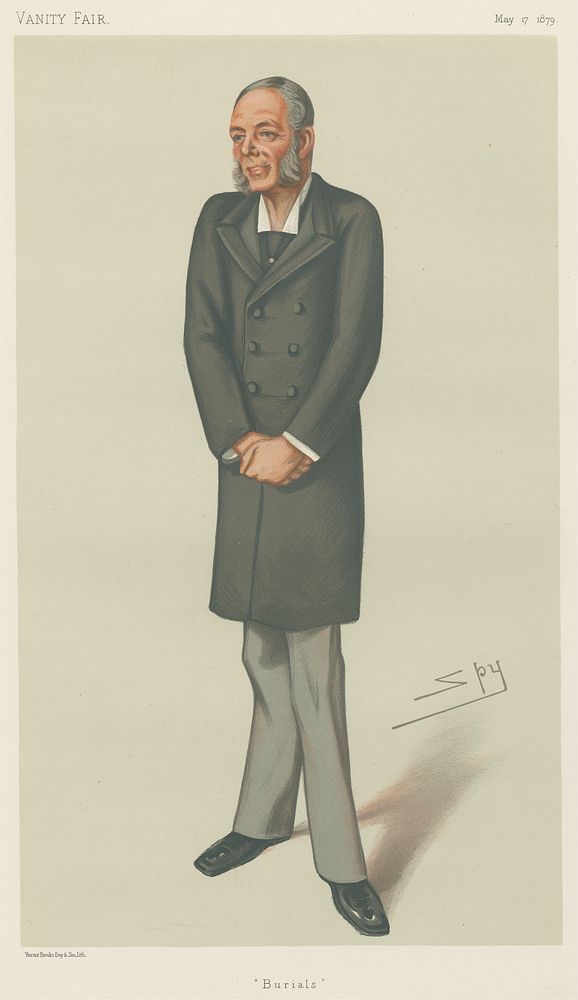 Politians - Vanity Fair. 'Burials'. Mr. George Osborne Morgan. 17 May 1879