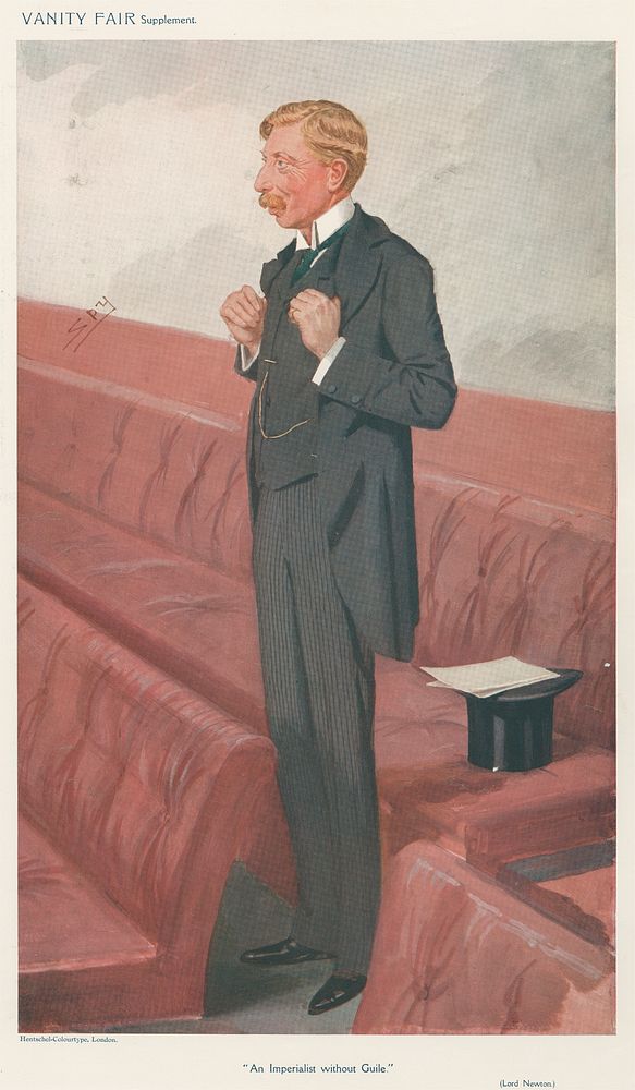Politicians - Vanity Fair. 'An Imperialist without Guile.' Lord Newton. 14 October 1908