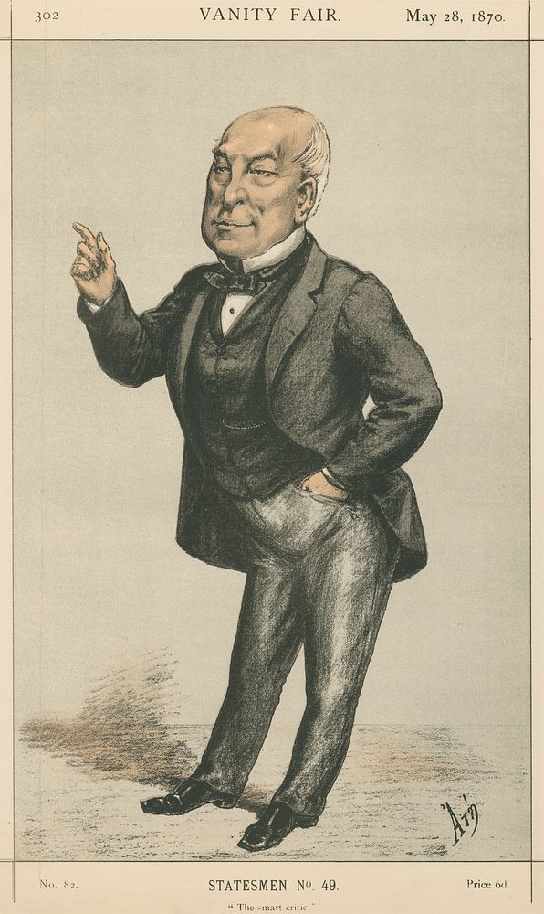 Politicians - Vanity Fair. 'The Smart Critic'. Mr. Bernal Osborne. 28 May 1870