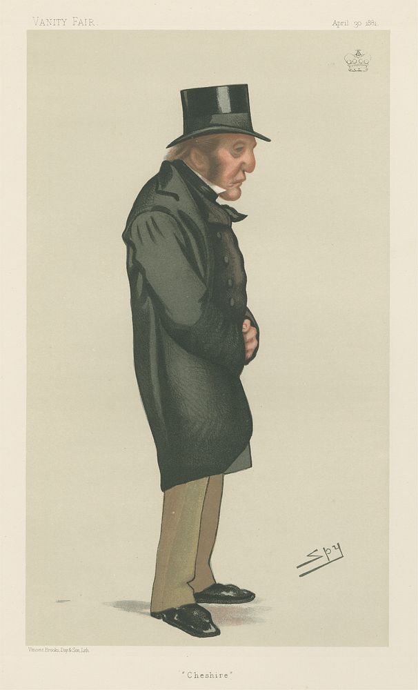 Politicians - Vanity Fair. 'Cheshire'. Lord Tollemache'. 30 April 1881