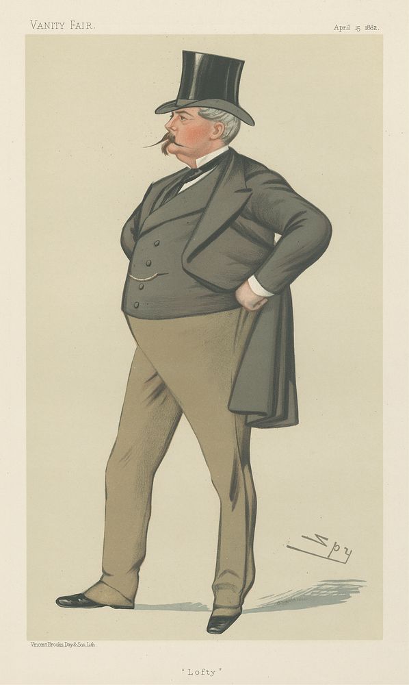Politicians - Vanity Fair. 'Lofty', Mr. Arthur Loftus Tottenham. 15 April 1882
