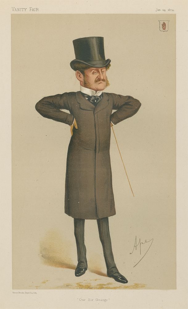 Politicians - Vanity Fair. 'Our Sir Gearge (sic)'. Sir George Orby Wombwell. 24 January 1874