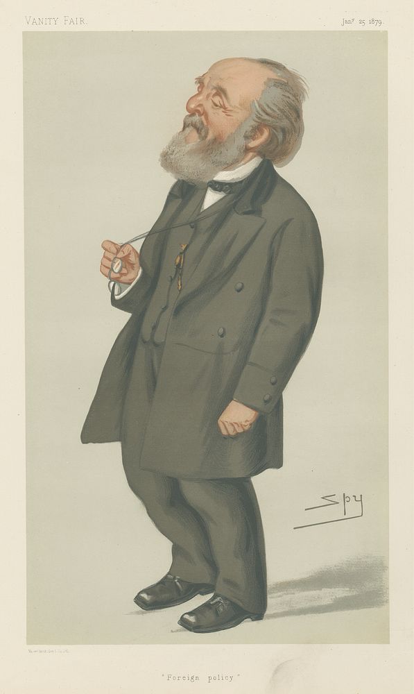 Politicians - Vanity Fair. 'Foreign policy'. Mr. Peter Rylands. 25 January 1879