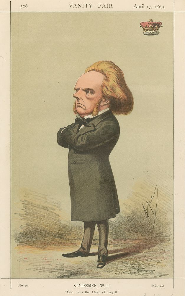 Vanity Fair: Royalty; 'God Bless the Duke of Argyll', The Duke of Argyll, April 17, 1869