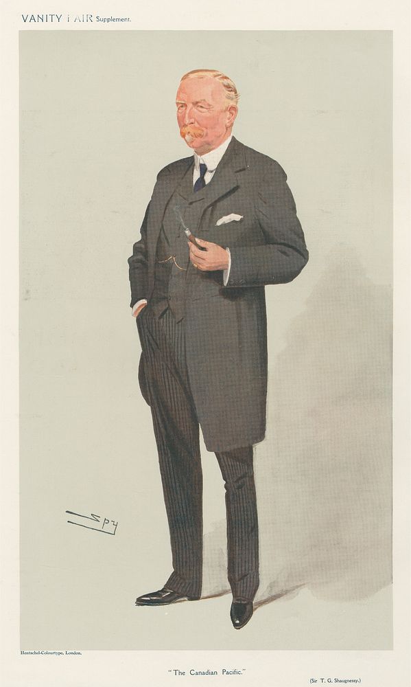 Railway Officials - Vanity Fair. 'The Canadian Pacific'. Sir Thomas Shaughnessy. 26 August 1908