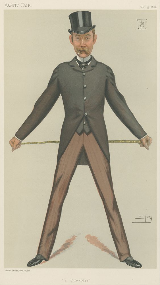Vanity Fair: Sports, Miscellaneous: Sport Riders; 'A Cunarder', Sir Bache Edward Cunard, February 5, 1881