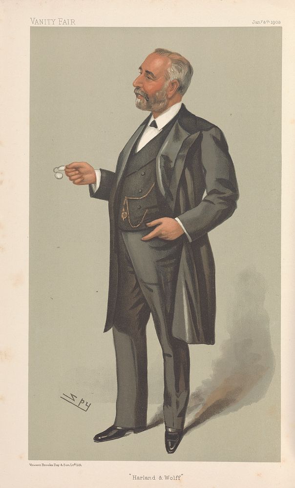 Vanity Fair: Shipping Officials; 'Harland and Wolff', The Right Hon. William James Pirrie, January 8, 1903