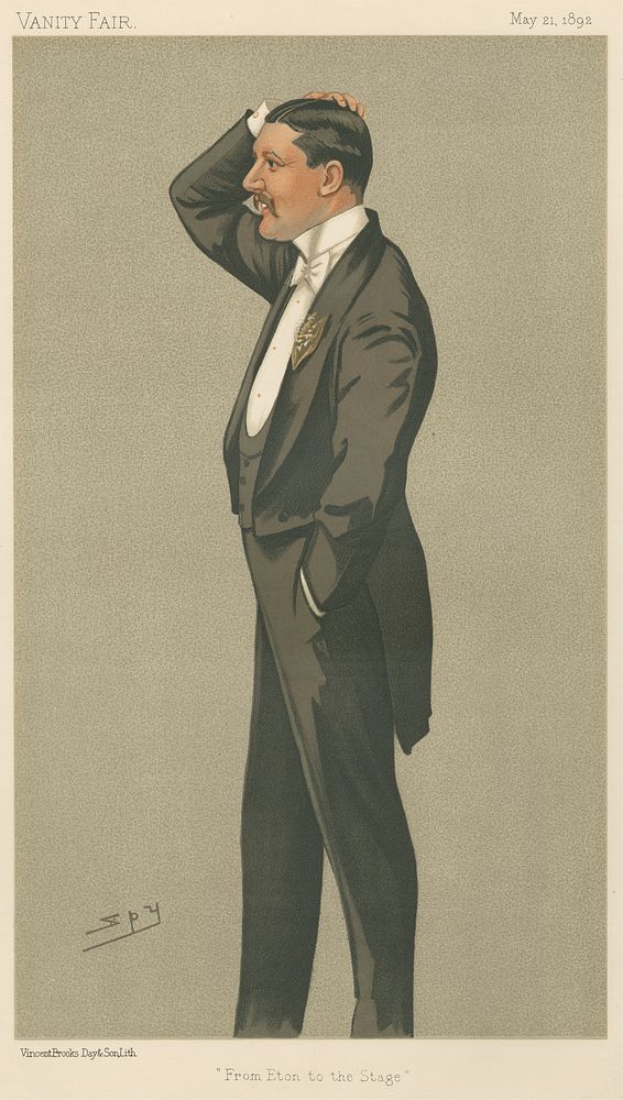 Vanity Fair: Theatre; 'From Eton to the Stage', Mr. Charles Hawtrey, May 21, 1892