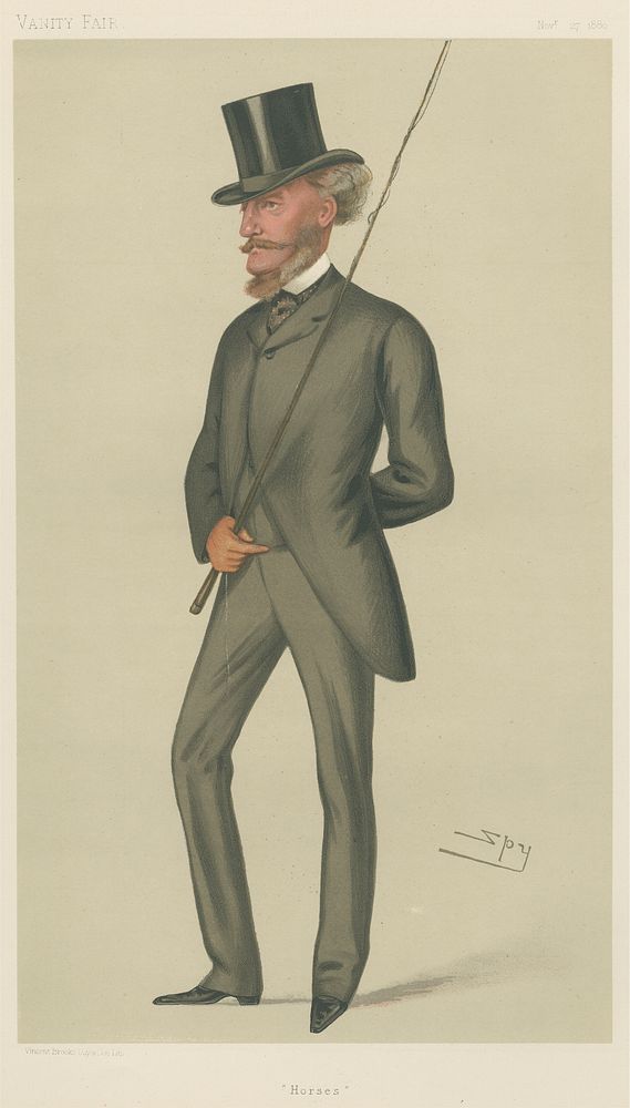 Vanity Fair: Turf Devotees; 'Horses', Captain John Bastard, November 27, 1880