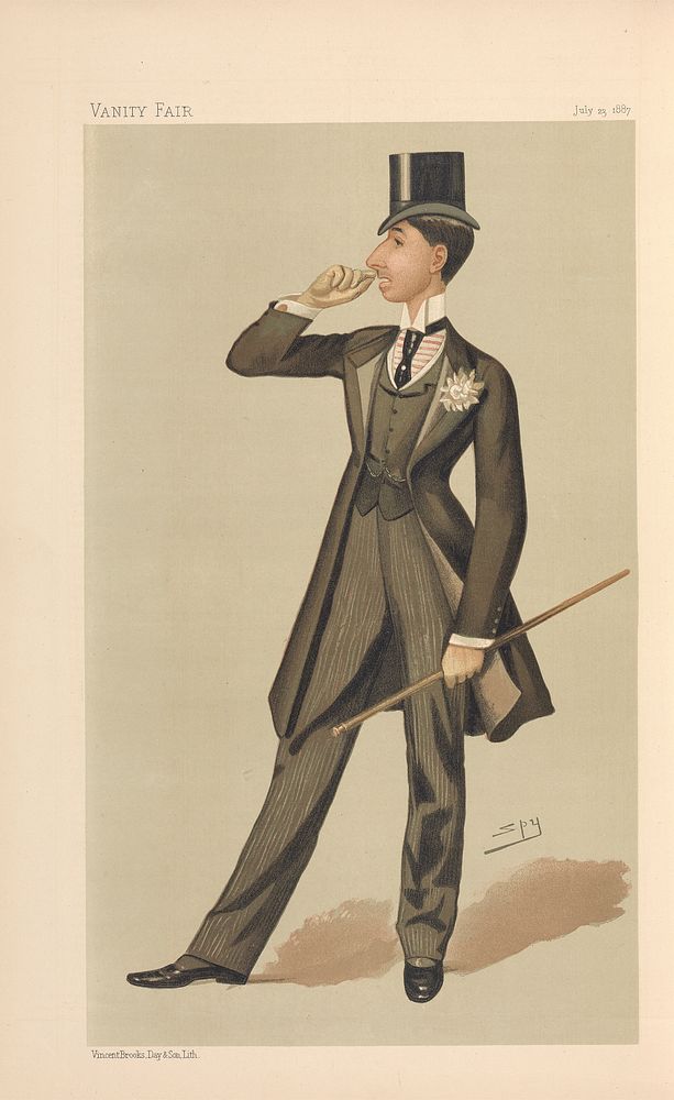 Vanity Fair: Turf Devotees; Mr. Henry Ernest Schlesinger Benzon, July 23, 1887
