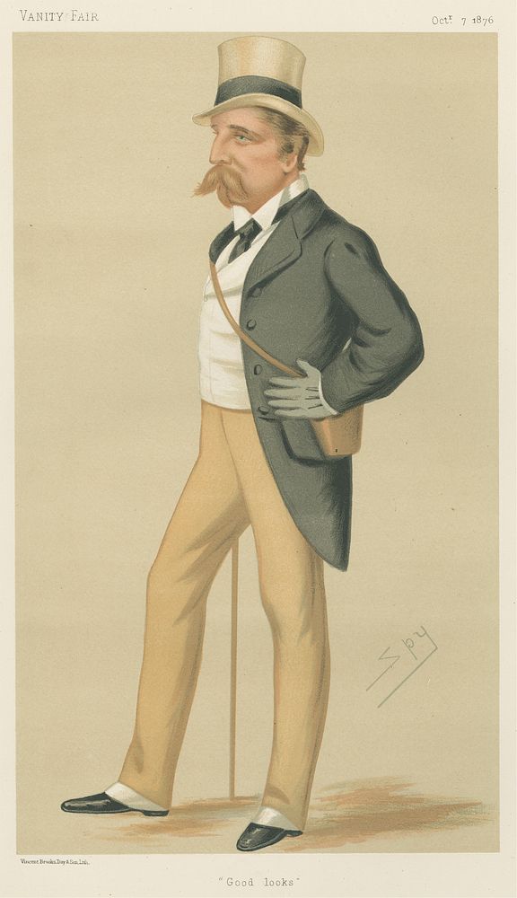 Vanity Fair: Turf Devotees; 'Good Looks', Viscount Cole, October 7, 1876