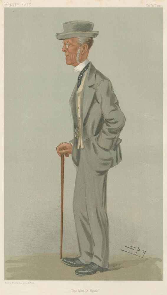 Vanity Fair: Turf Devotees; 'The Match-Book', Mr. Edward Weatherby, October 17, 1901