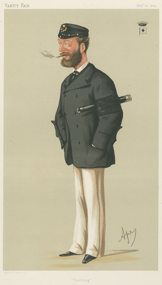 Vanity Fair: Yachting Devotees; 'Yachting', Count Edmund Batthyany, September 19, 1874