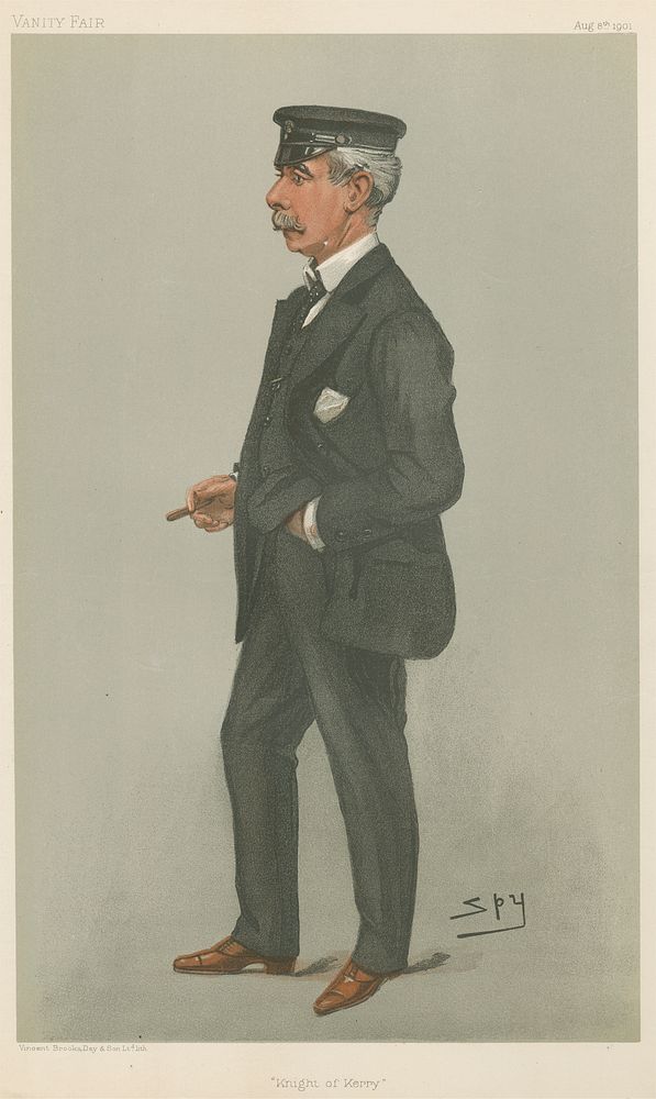 Vanity Fair: Yachting Devotees; 'Knight of Kerry', Sir Maurice FitzGerald, August 8, 1901