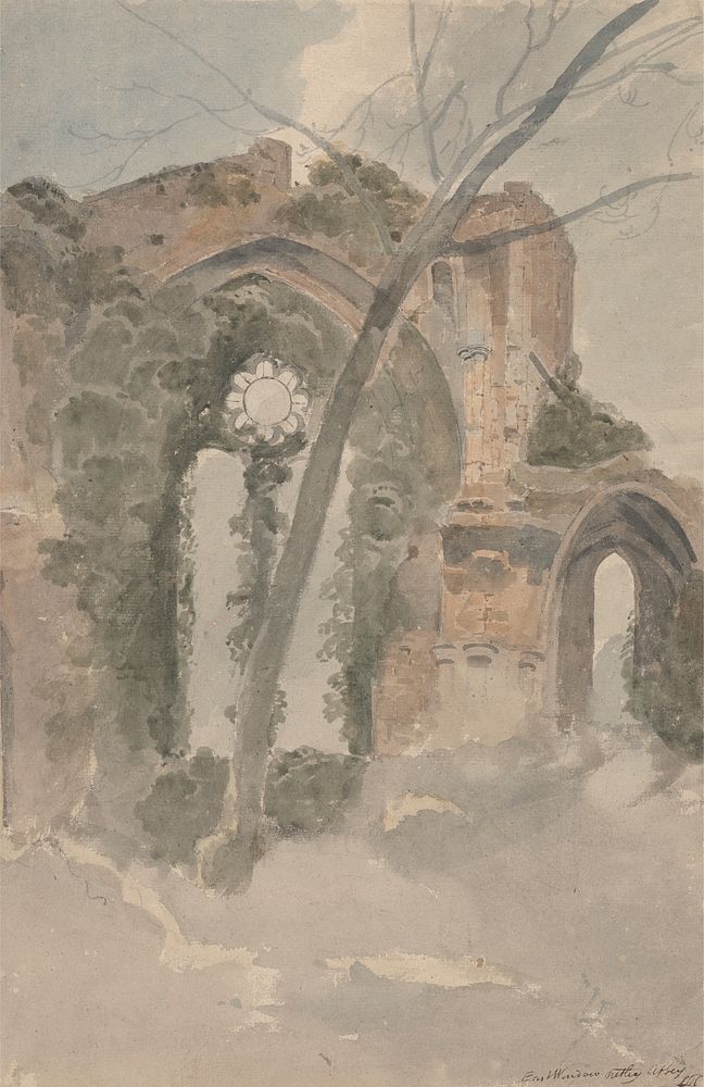 Netley Abbey, the East Window by John Samuel Hayward