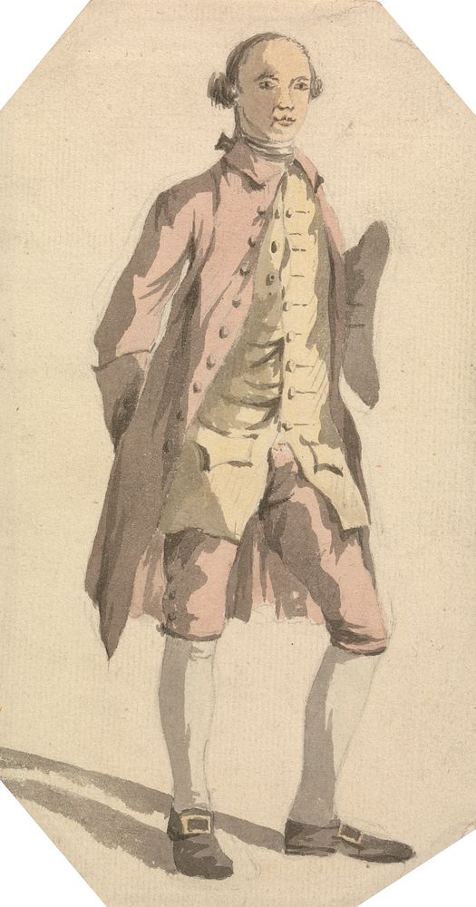 Full Length Man with Tricorn Hat under Left Arm by William Marlow