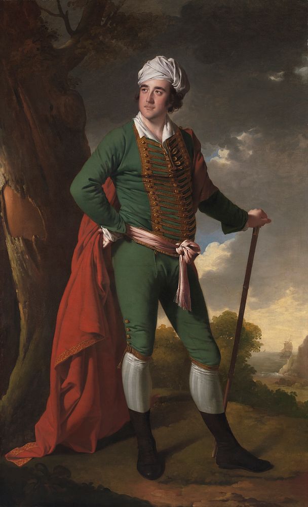 Portrait of a Man, Known as the "Indian Captain" by Joseph Wright of Derby