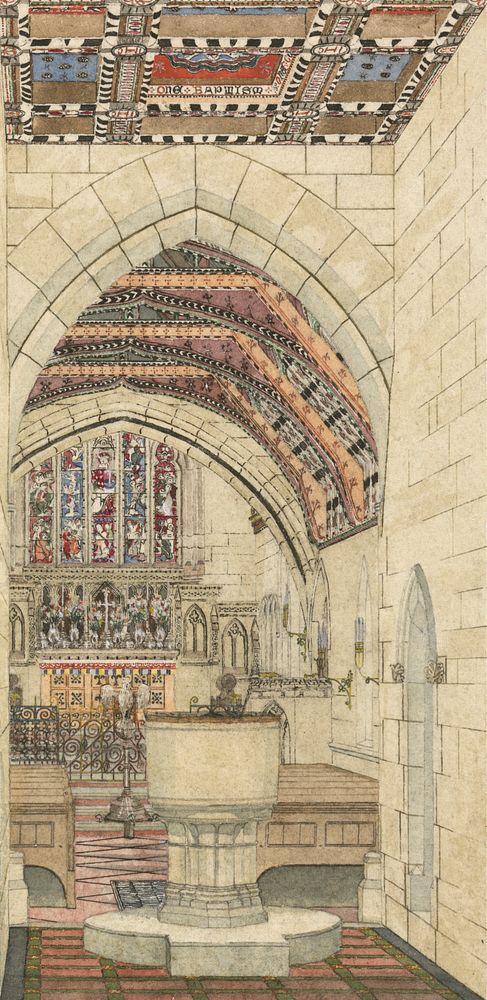 Design for Polychromatic Decoration of a Church by George Edmund Street