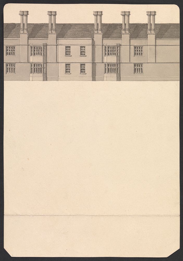 Cobham Hall, Kent: Part-Elevation