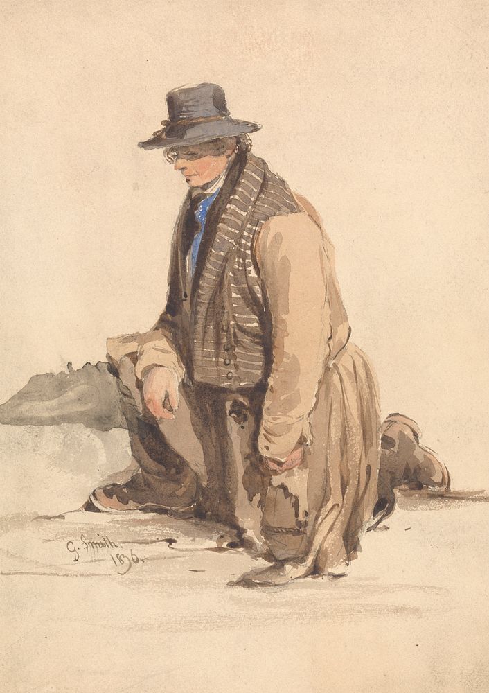 Man Kneeling by George Smith