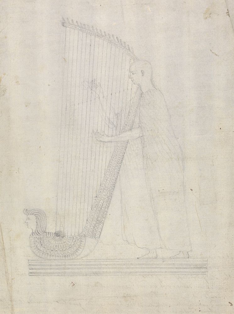 Study for Man Playing a Harp