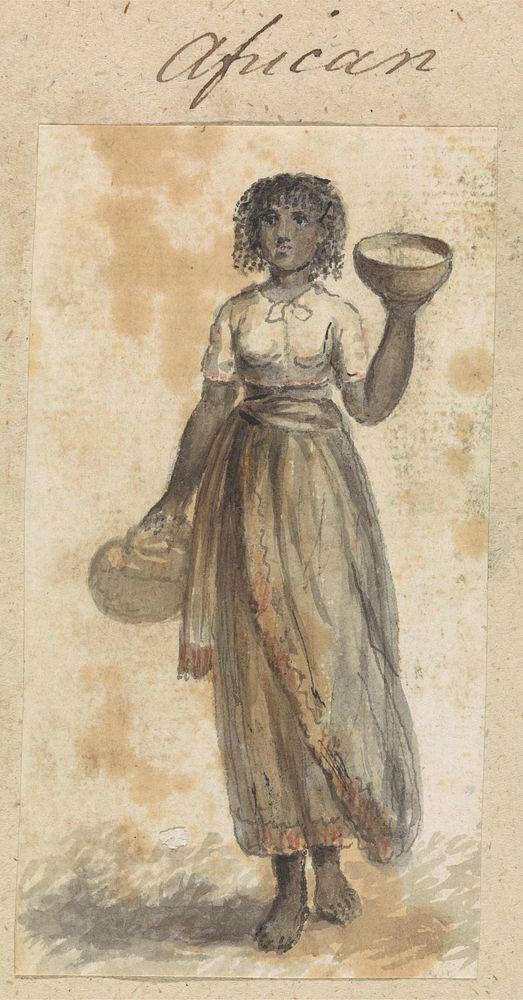 African Woman with Baskets
