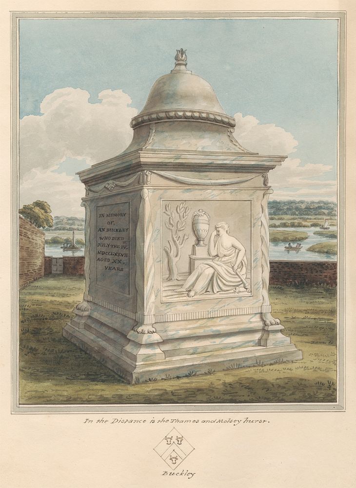 Tomb of Ann Buckley, from Sunbury Churchyard
